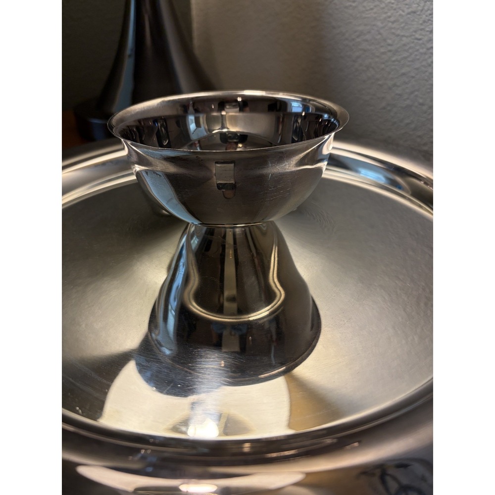 Vintage WMA Rogers Regency Silver Plate Shrimp Cocktail Serving Dish Platter 15"